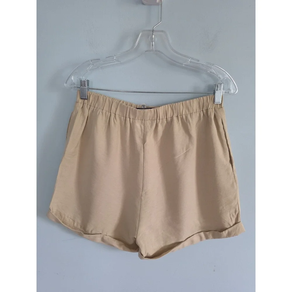 Tuckernuck Khaki Nolan Pull On Luxury Coastal Preppy Designer Shorts Size M - Picture 3 of 5